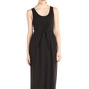 Lark & Ro Knotted-Front split sides Maxi Dress